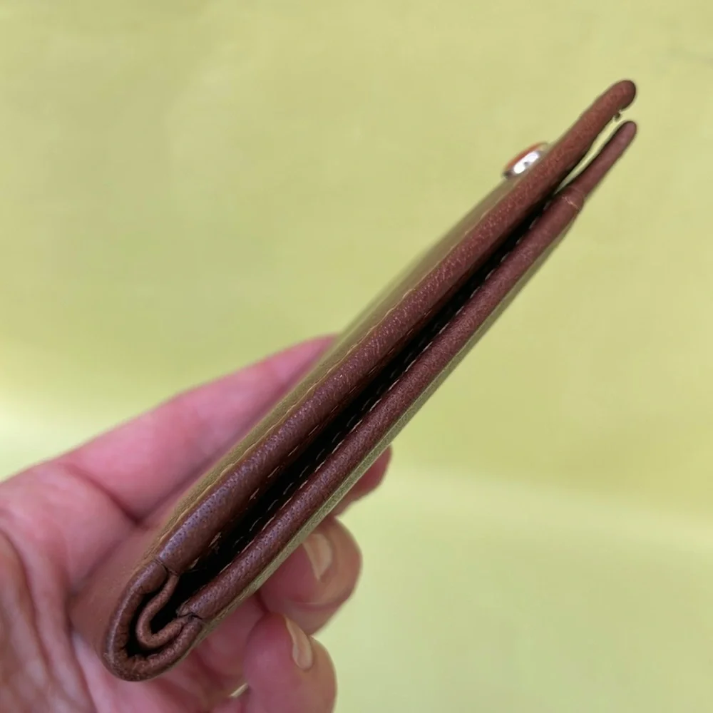 Light brown Alpino Swiss leather wallet/card holder